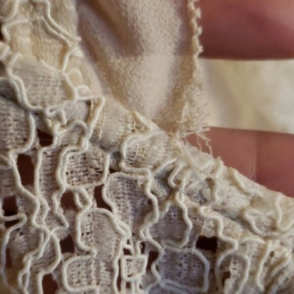 Pixley | Cream Yuli Lace Cap Sleeve Blouse Size XL - Picture 7 of 8